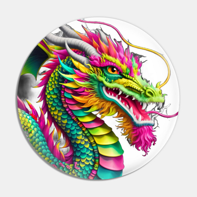 Baby Dragon is in a Renegade Style, with a Bold and Edgy Design Pin by animegirlnft