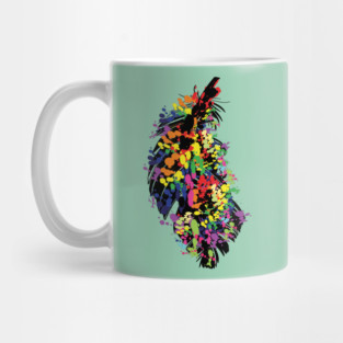 Colorful Peacock Feather Mug