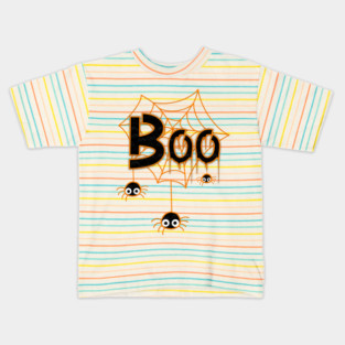 Boo Spider Web Kids T-Shirt
