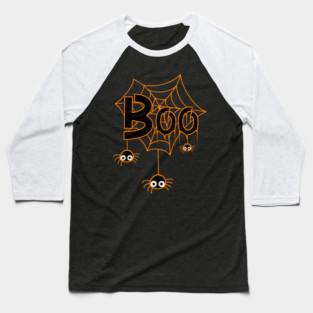 Boo Spider Web Baseball T-Shirt