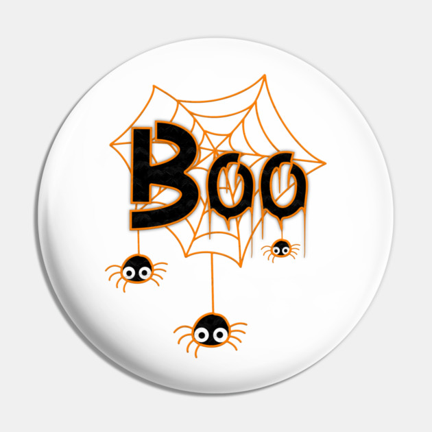 Boo Spider Web Pin by Db Printed