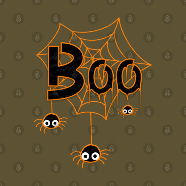 Boo Spider Web by Db Printed