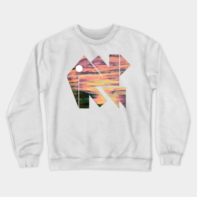 Elephant Geometrica. Crewneck Sweatshirt by casualteesinc
