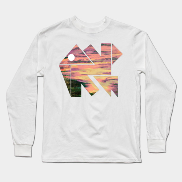 Elephant Geometrica. Long Sleeve T-Shirt by casualteesinc