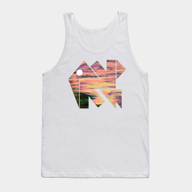 Elephant Geometrica. Tank Top by casualteesinc