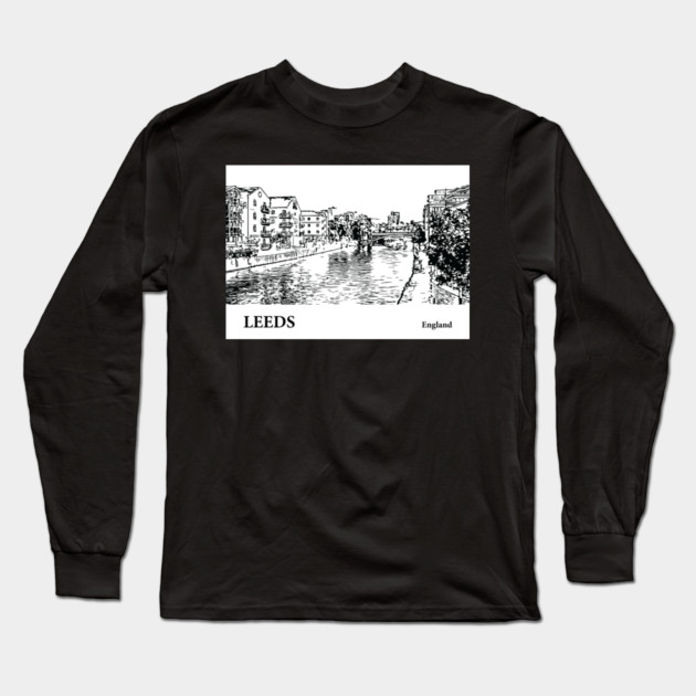 Leeds England Long Sleeve T-Shirt by Lakeric