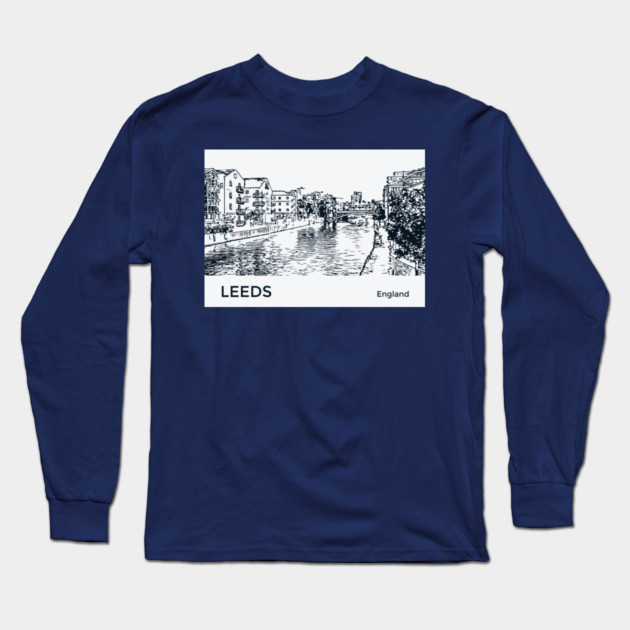 Leeds England Long Sleeve T-Shirt by Lakeric