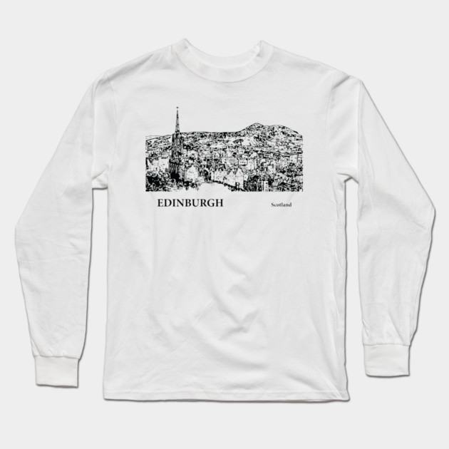 Edinburgh Scotland Long Sleeve T-Shirt by Lakeric