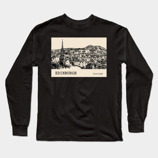 Edinburgh Scotland Long Sleeve T-Shirt by Lakeric
