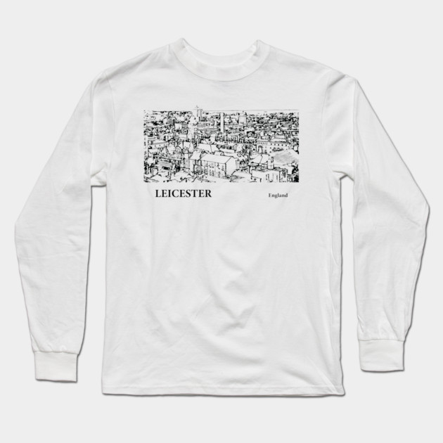 Leicester England Long Sleeve T-Shirt by Lakeric