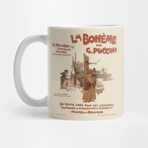 La Bohéme de Puccini - Vintage Opera Poster by TuncGK