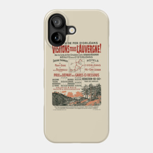 Authentic Vintage Advertisement - French Railways Phone Case