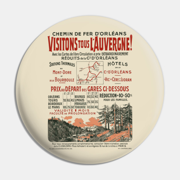 Authentic Vintage Advertisement - French Railways Pin by TuncGK