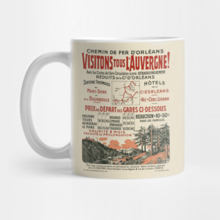 Authentic Vintage Advertisement - French Railways Mug