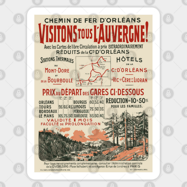 Authentic Vintage Advertisement - French Railways Sticker by TuncGK