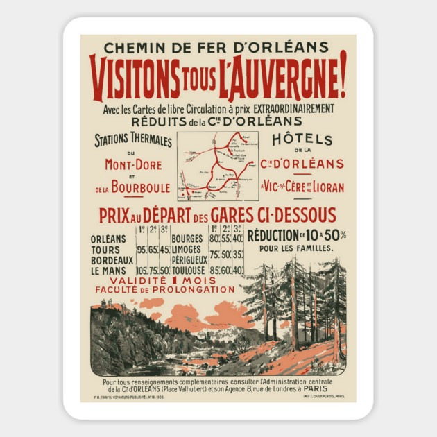 Authentic Vintage Advertisement - French Railways Magnet by TuncGK