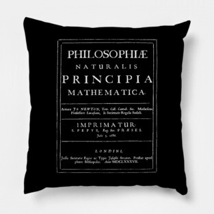 Newton's Principia for Physics & Science Lovers - Authentic Vintage Pillow