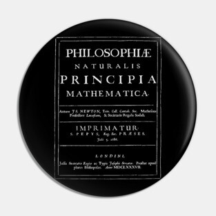 Newton's Principia for Physics & Science Lovers - Authentic Vintage Pin