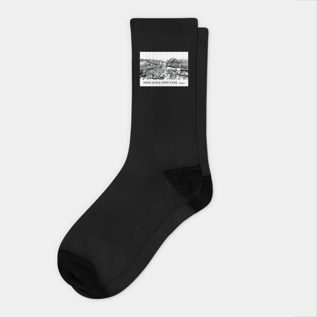 Newcastle upon Tyne England Socks by Lakeric