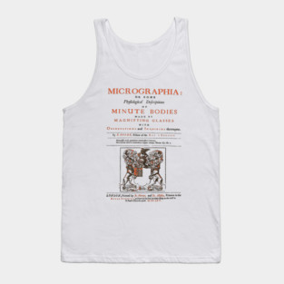 Micrographia - 17th Century Vintage Book Cover - Authentic Collectable Tank Top