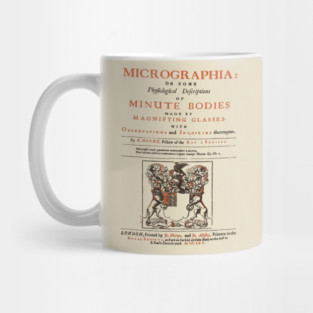 Micrographia - 17th Century Vintage Book Cover - Authentic Collectable Mug