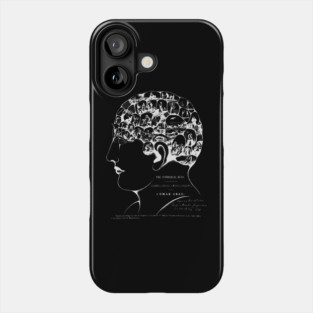 The Symbolical Head - Vintage Book Cover Human Brain Phone Case