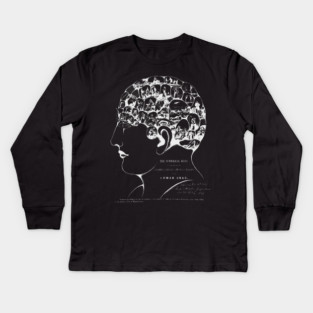 The Symbolical Head - Vintage Book Cover Human Brain Kids Long Sleeve T-Shirt