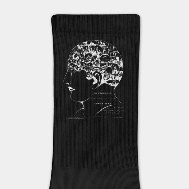 The Symbolical Head - Vintage Book Cover Human Brain by TuncGK