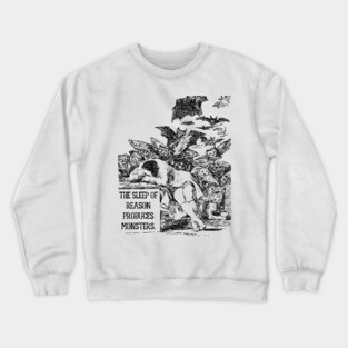 Tribute to Francisco Goya - Sleep of Reason Crewneck Sweatshirt
