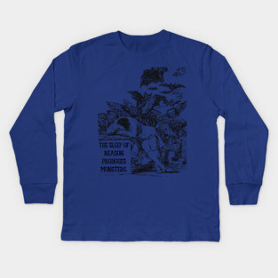 Tribute to Francisco Goya - Sleep of Reason Kids Long Sleeve T-Shirt