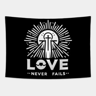 Love Never Fails Tapestry