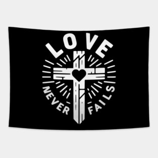 Love Never Fails Tapestry
