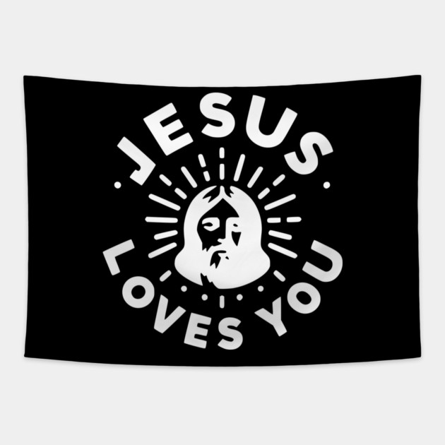 Jesus Loves You Tapestry by Frank Ring
