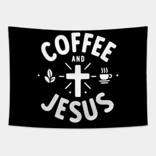 Coffee and Jesus Tapestry