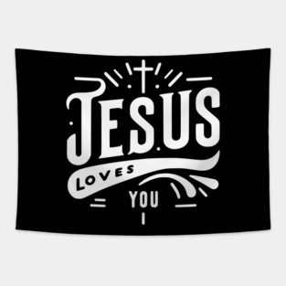 Jesus Loves You Tapestry