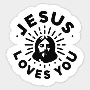 Jesus Loves You Sticker