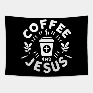 Coffee and Jesus Tapestry