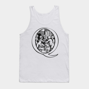 Illuminated Decorated Initials - Vintage Lettering Tank Top