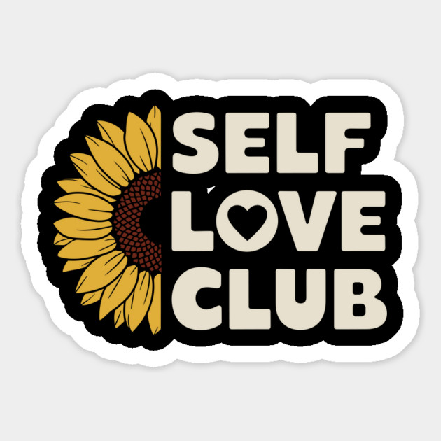 Self Love Club Motivational Positive Vibes Magnet by Anticorporati