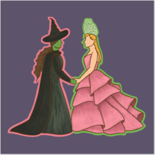Wicked Elphaba and Glinda Posters and Art
