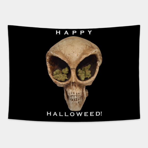 Happy Halloweed! - Weed Design Tapestry by MrGreenGenes420