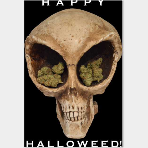 Happy Halloweed! - Weed Design Wall Art by MrGreenGenes420