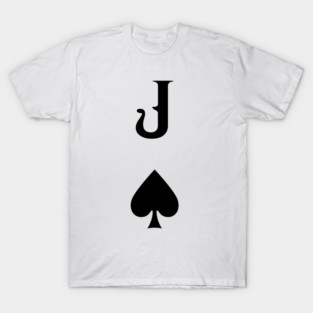 Simple and Minimalist Jack of Spades T-Shirt