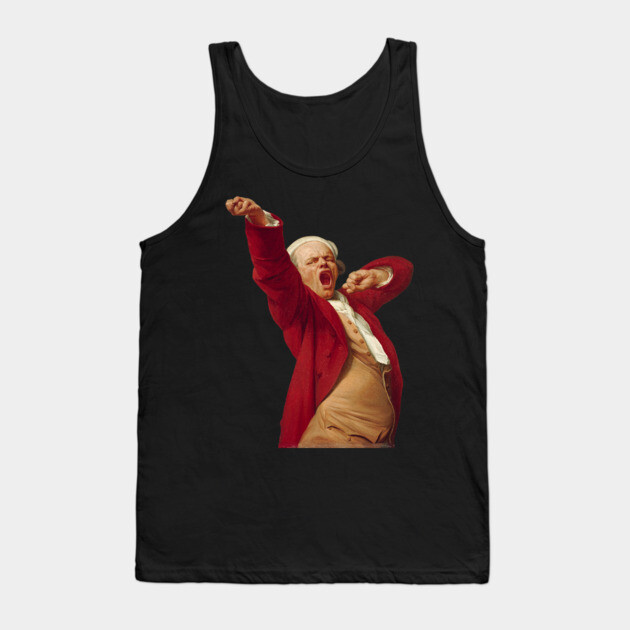 Joseph Ducreux - Self Portrait - Gag Style Trompe L'oeil Tank Top by TuncGK