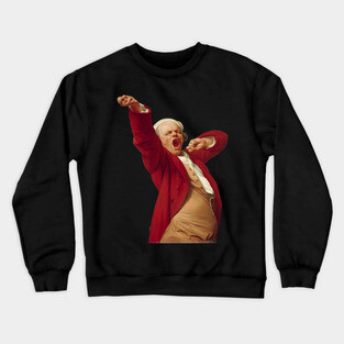 Joseph Ducreux - Self Portrait - Gag Style Trompe L'oeil Crewneck Sweatshirt