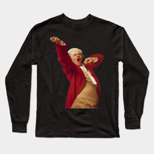 Joseph Ducreux - Self Portrait - Gag Style Trompe L'oeil Long Sleeve T-Shirt