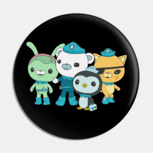Octonauts - Captain Barnacles, Tweak, Peso, Kwazii Pin