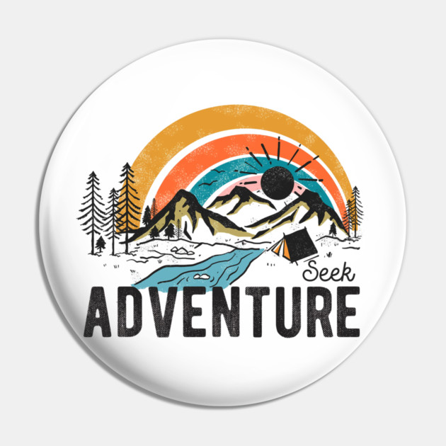 Adventure strong vacation Nature Lover Pin by Bousni Studio