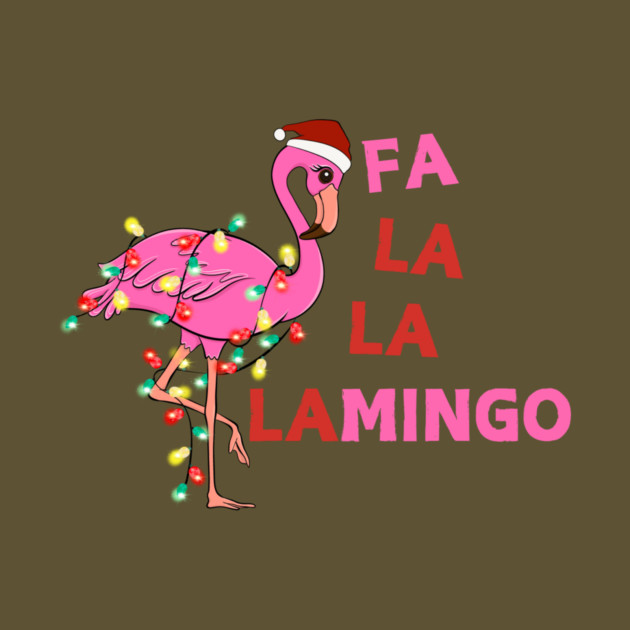 Christmas Flamingo by The WYLD Tribe