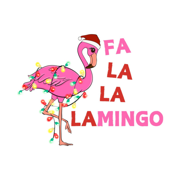 Christmas Flamingo by The WYLD Tribe